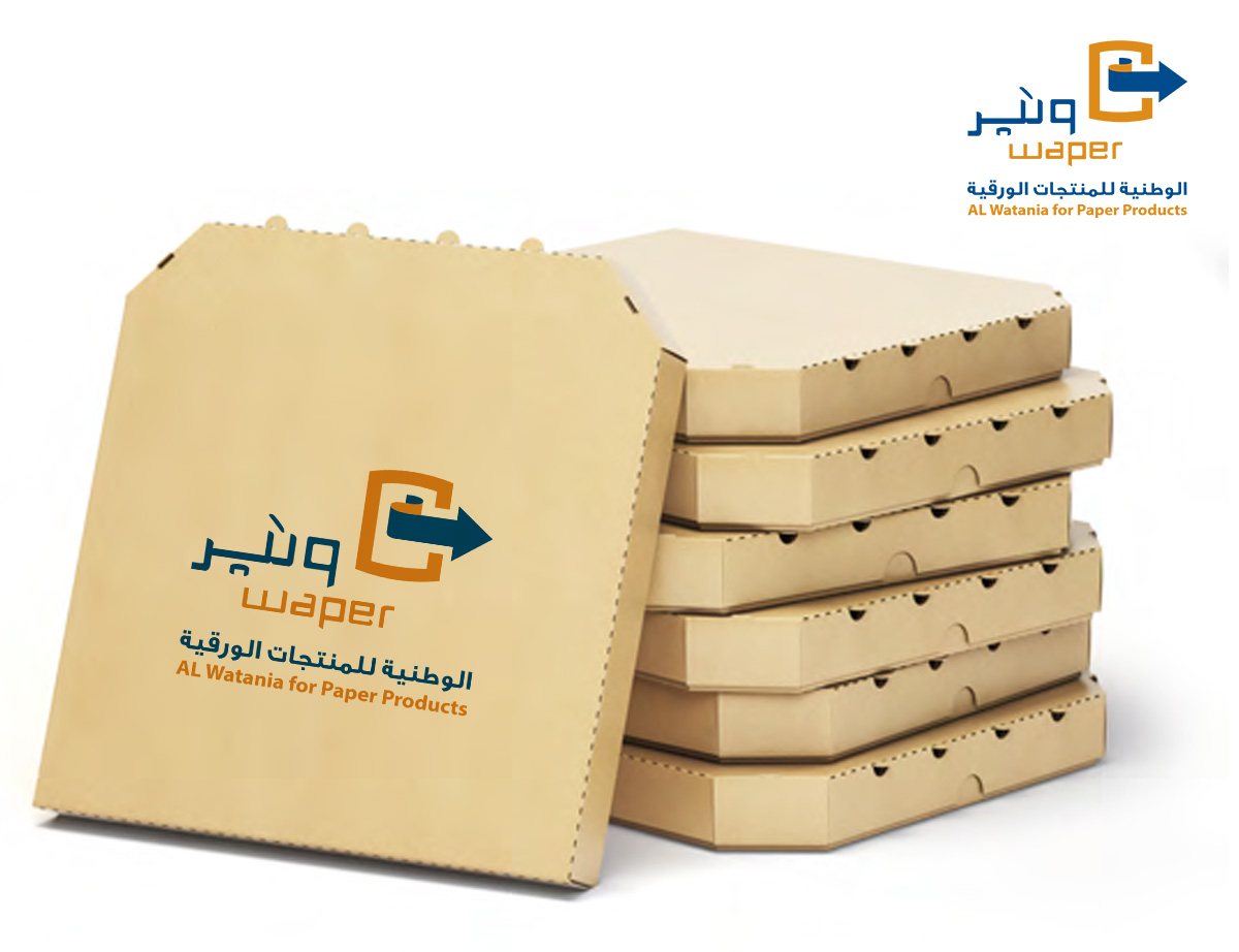 صناديق تغليف مقصوصة بالقالب تحمل علامة ويبر
